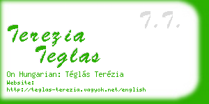 terezia teglas business card