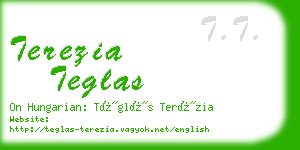 terezia teglas business card